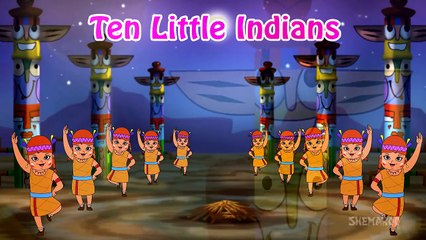 Ten Little Indians (HD) | March Music Style | Nursery Rhymes | Popular Kids Songs