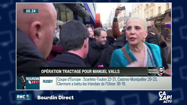 Manuel Valls pris à partie sur les marchés parisiens