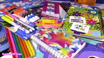 DOLLAR TREE Back to SCHOOL Bonanza Part 1! Folders Smelly Pens Paintbrush Markers Lip Balm! FUN HAUL