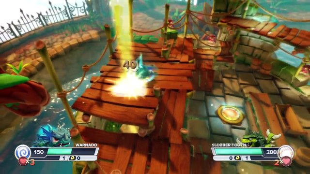 Skylanders Swap Force Warnado Vs Slobber Tooth Battle Mode Arena Multiplayer Part 3 [HD]