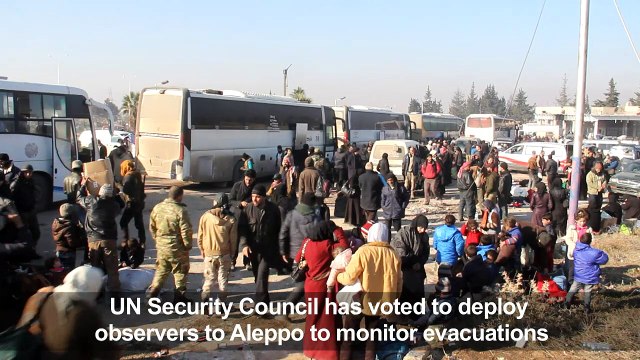 Aleppo residents arrive in rebel-held territory after evacuation