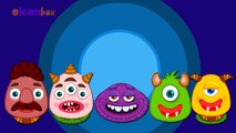 Monsters Cartoons Animation Singing Finger Family Nursery Rhymes for Preschool Childrens Song