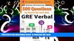 PDF [DOWNLOAD] McGraw-Hill Education 500 GRE Verbal Questions to Know by Test Day (Mcgraw Hill s