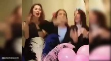 هند صبرى و لطيفة و عائشة بن أحمد يرقصون على الأغاني التونسية فى عيد ميلاد فريال يوسف