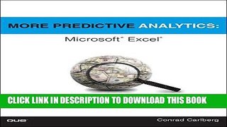[PDF] More Predictive Analytics: Microsoft Excel Popular Collection
