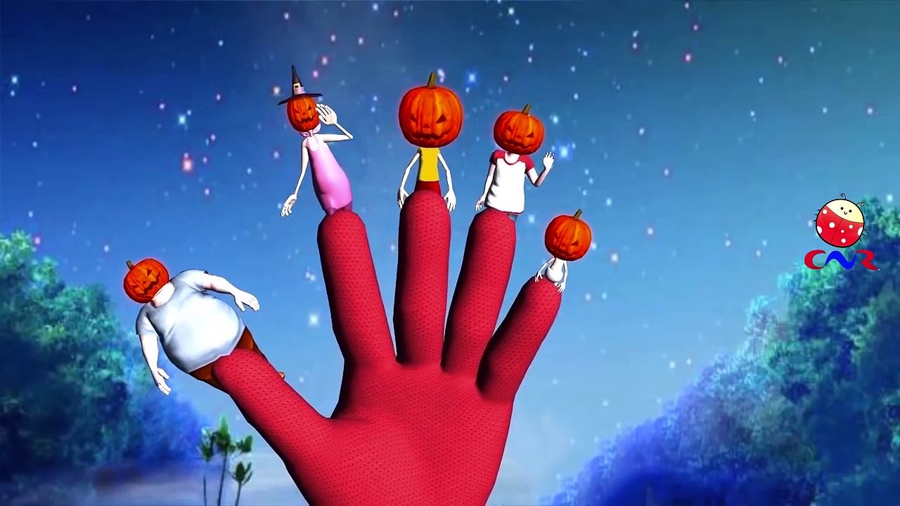 Finger Family Halloween Dracula | Pumpkin Head Cartoons Finger Family Nursery Rhymes for Children