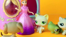 LPS Cafe with Disney Frozen Anna Magic Clip Doll Littlest Pet Shop Play Doh Food DisneyCarToys akYQl