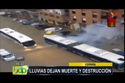 España: dos personas muertas y cuantiosos daños por fuertes lluvias