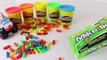 Play Doh Candy Mike and Ike Tutorial with Toy Story Rex Dinosaur and Disney Cars Ice Screamer