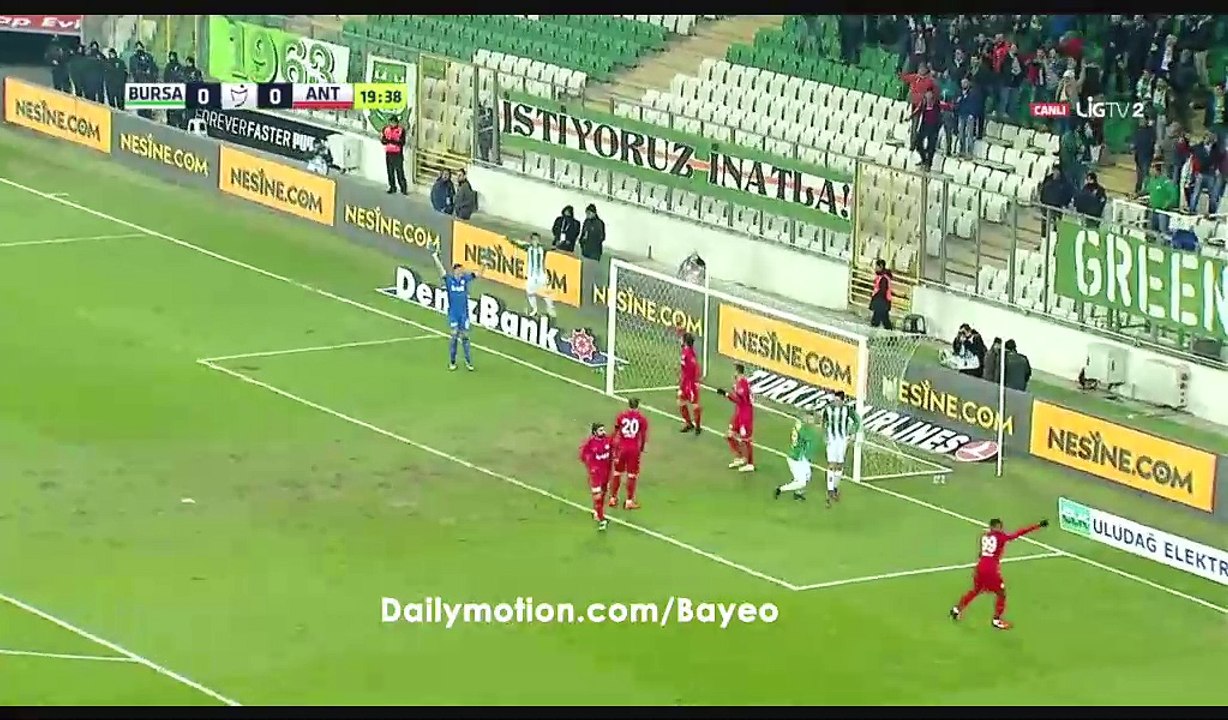 Kubilay Kanatsizkus Goal HD - Bursaspor 1-0 Antalyaspor - 19.12.2016