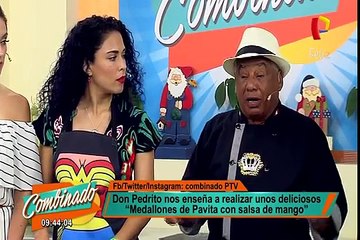 Combinado: Don Pedrito volvió y nos preparó unos ricos medallones de pavita con salsa de mango