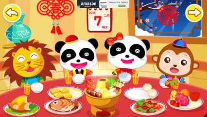 baby panda babybus - chinese new year 2016 - game for kids