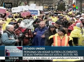 EE.UU.: personas sin techo, en peligro por temporada invernal