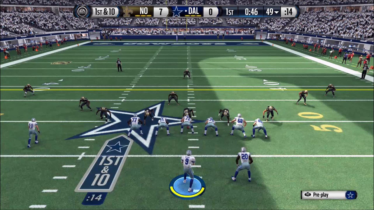 TD Bryant vs New Orleans Madden NFL 16