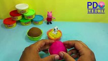Peppa Pig Play Doh Ice Cream! Surprise Cup Cat Toys Peppa Pig little elf fun