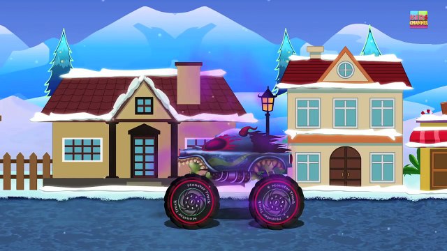 Haunted House Monster Truck - Haunted House Monster Truck VS. Santa | Episode 9 | Christmas Special