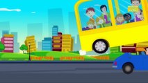 wheels on the bus go round and round | nursery rhymes | kids songs | childrens rhymes