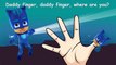 Pj Masks Finger Family Catboy & Gekko & Luna Girl & Romeo & Owlette Nursery Rhymes For Kids