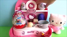Toy Kitchen Hello Kitty Play Doh Surprise Eggs Kinder Maxi Surprise Unboxing