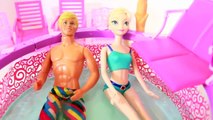 Frozen ELSA & JACK FROST Barbie Pool Kristoff Barbie Beach Vacation Home Disney AllToyCollector