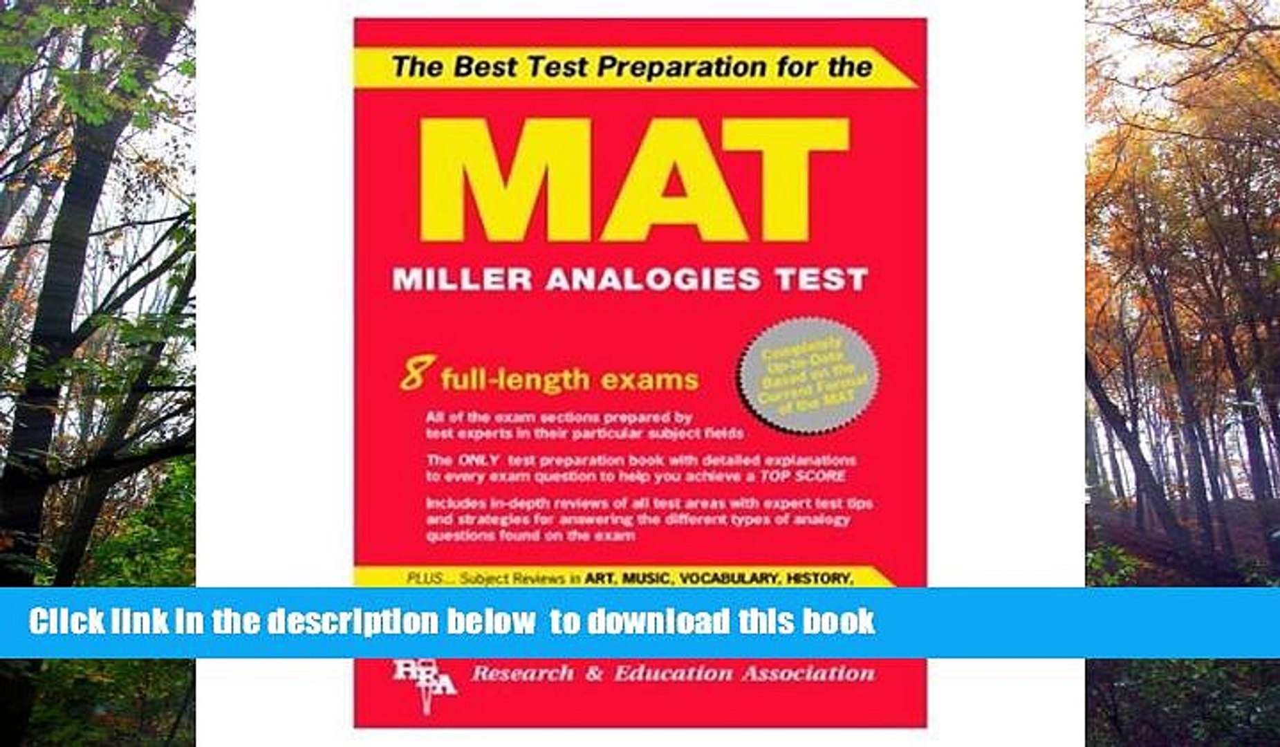 Best Pdf Mat The Best Test Preparation For The Miller Analogies