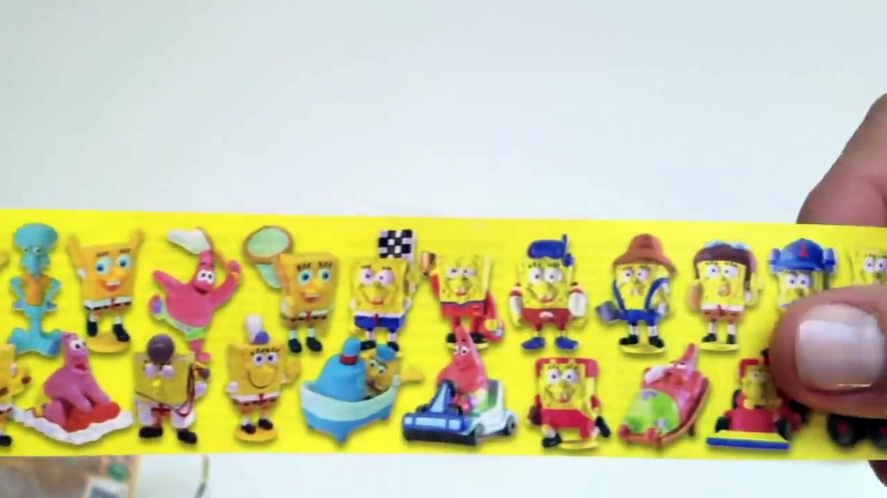 8 SpongeBob Surprise Eggs Unboxing - Candy and Toy Surprise Egg