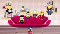 Five Little Monkeys Jumping On The Bed With Cute Minions