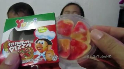 Yupi Gummi Pizza Makanan Anak ❤ Kids Food @LifiaTubeHD