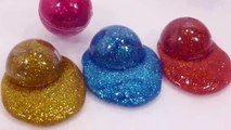 Learn Colors Slime Numbers Counting Baby Doll Colors Marble Glitter Slime Ball