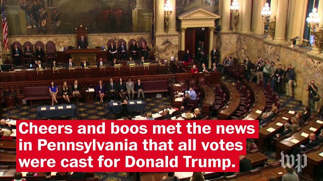 Trump reaches 270 electoral votes as protesters stand firm