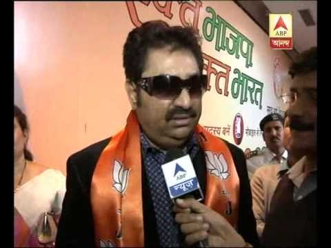 Kumar Sanu sing a song after joining BJP