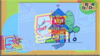 Learn How to Draw a HOUSE | STEP BY STEP | Kids Drawing |Tada_dada Art Club