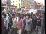 TMC supporters rally at assansol protesting arrest of Madan Mitra