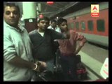 Rajdhani express arrives 14 hours late: passengers agitate in Howrah station