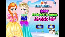 ♥♥♥ Disney Princesses Anna And Elsa (Frozen Sisters Dress Up)♥♥♥