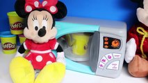 Pretend Play Doh Cooking with Minnie Mouse Mickey Mouse Microwave Toy Playset Play-Doh Toy Food