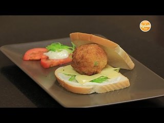 سندوتش بطاطس مهروسة بالجبنة | شريف الحطيبي