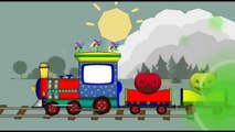 Trains for Childrens! Choo Choo Train - Learn COLORS Halloween Pumpkin - Train Cartoon for Kids