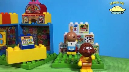 Anpanman Stop-Motion Animation: Mario and Luigi Help Fight Baikinman