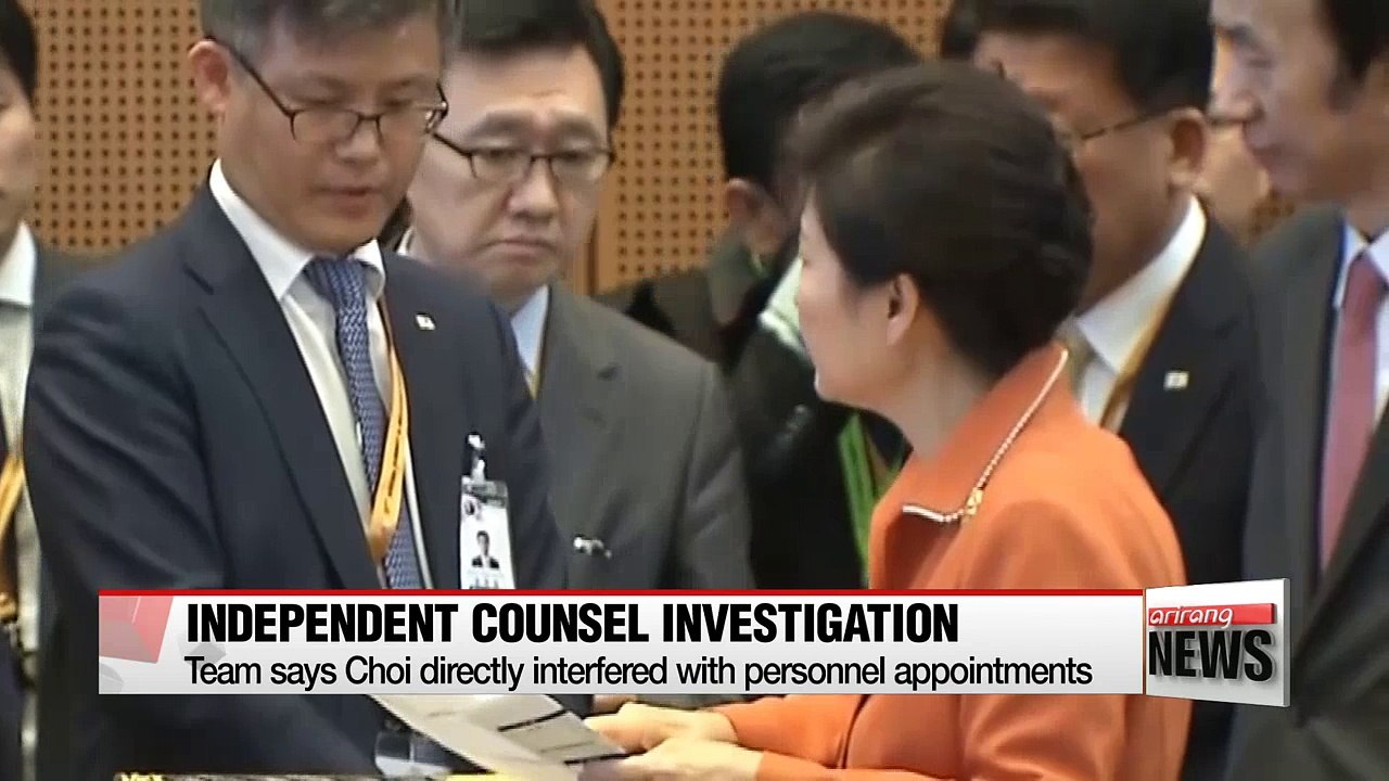 Independent counsel says he has more evidence that Choi Soon-sil interfered in high-level appointments