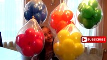 50 Balloons Popping Show for Learning Colors - Balloon and Finger Family Nursery Rhymes Songs