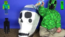 Giant Skull Surprise - Creeper Boy - Dancing Minecraft Mobs