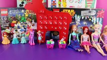 Surprise Toys as Frozen Elsa and Anna Barbie Dolls Find My Little Pony Toys Advent Calendar Day 10