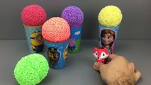 Playfoam Surprise Cups and Toys Masha and the Bear Hello Kitty Finding Dory
