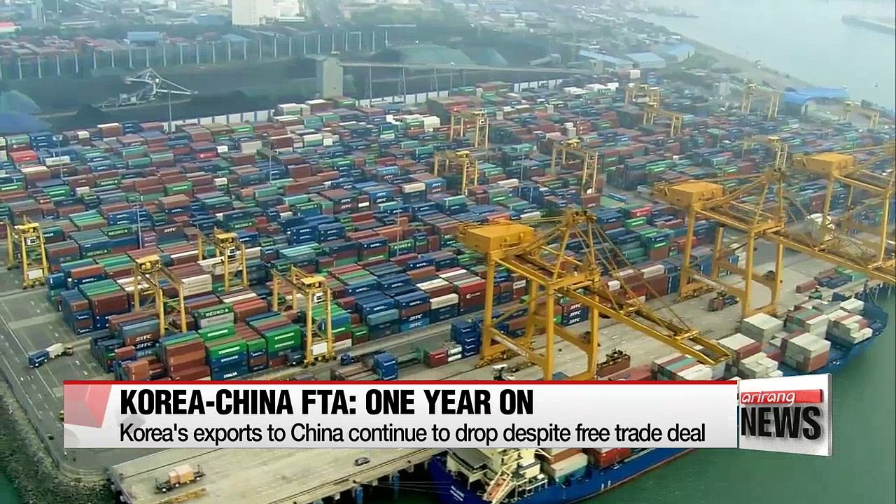 Korea's exports to China continue drop despite free trade deal