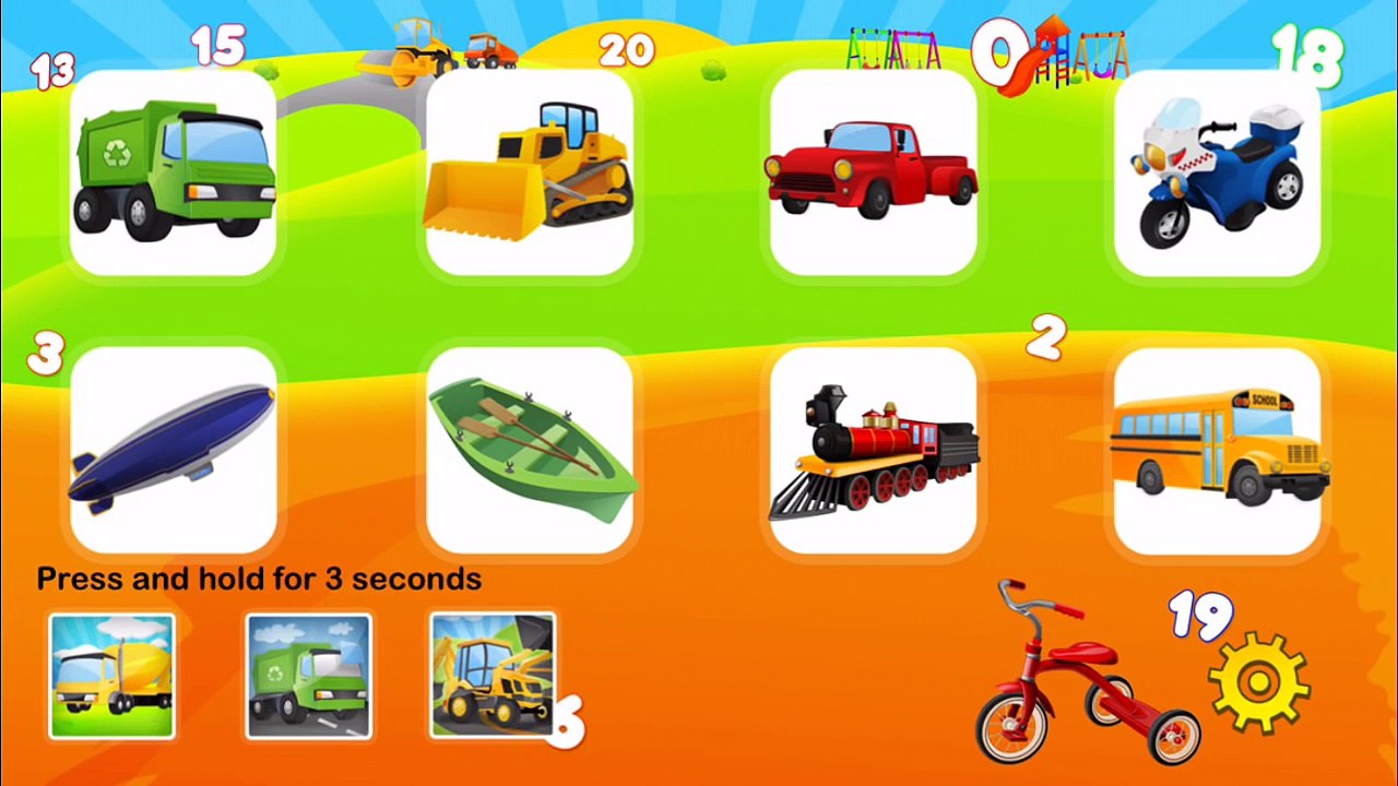 Counting Trucks | Learn To Count With Trucks, Police Cars, Fire Trucks, Dump Trucks, Monster Trucks