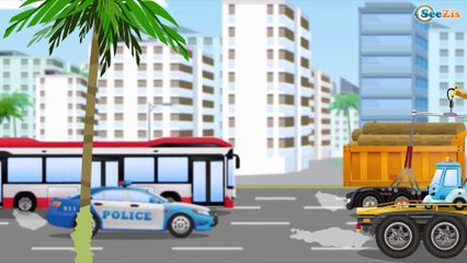 Eğitici çizgi film - Sarı Kamyon - İş makineleri - Akıllı Arabalar - Türkçe İzle