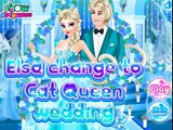 Elsa Change To Cat Queen Wedding: Disney princess Frozen - Game for Little Girls