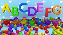 Learn ABC for Toddlers with 3D Surprise Eggs Alphabet Lesson A to G for Kids Babies