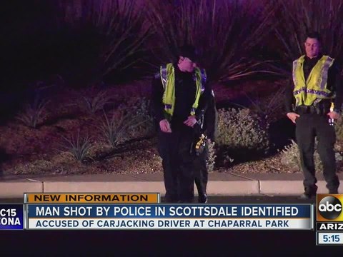 Man leads police on chase after carjacking, gets shot at